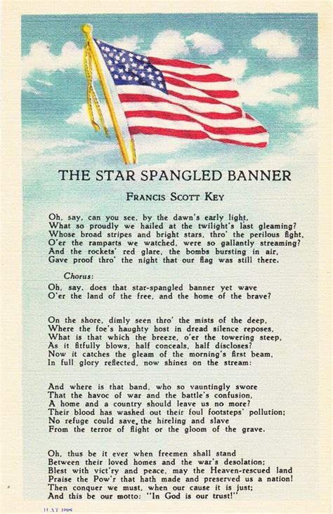 original star spangled banner poem